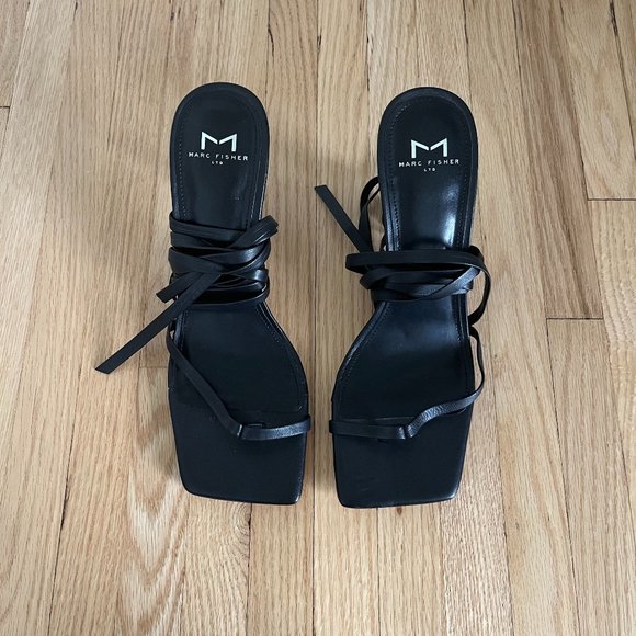 MARC FISHER Tie-Up Heeled Sandals - Picture 2 of 7